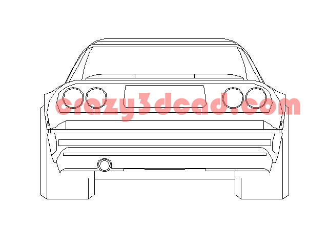 Cool car CAD Block